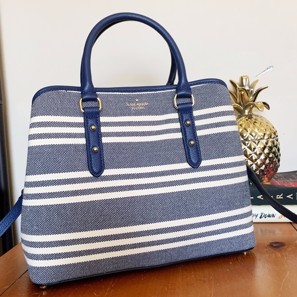 kate spade Handbags - Kate Spade Larchmont Avenue Fabric Stripe Evangeli